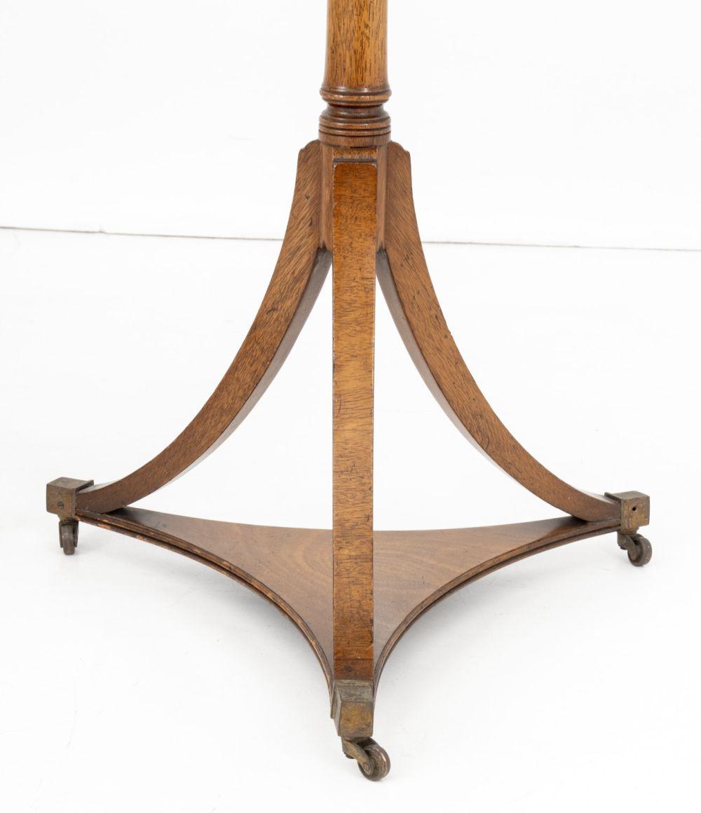 Biedermeier Style Flame Mahogany Side Tables, Pair For Sale 1