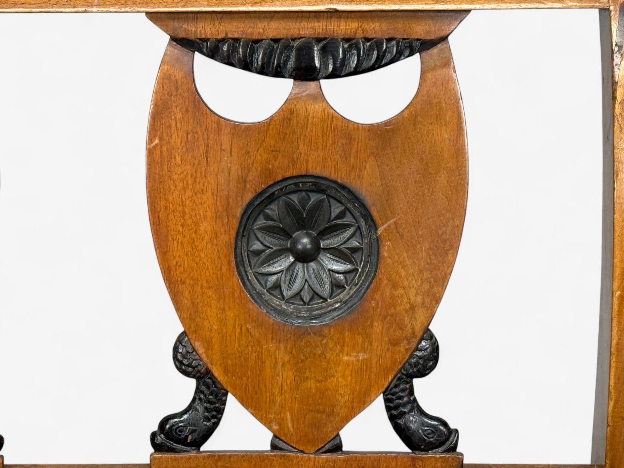 Biedermeier Style, Fruitwood, Black Fabric, Daybed, USA, 19th c. For Sale 2