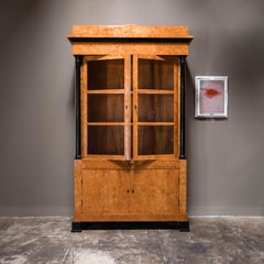 Biedermeier Style Fruitwood Vetrine, Early 19th-Century