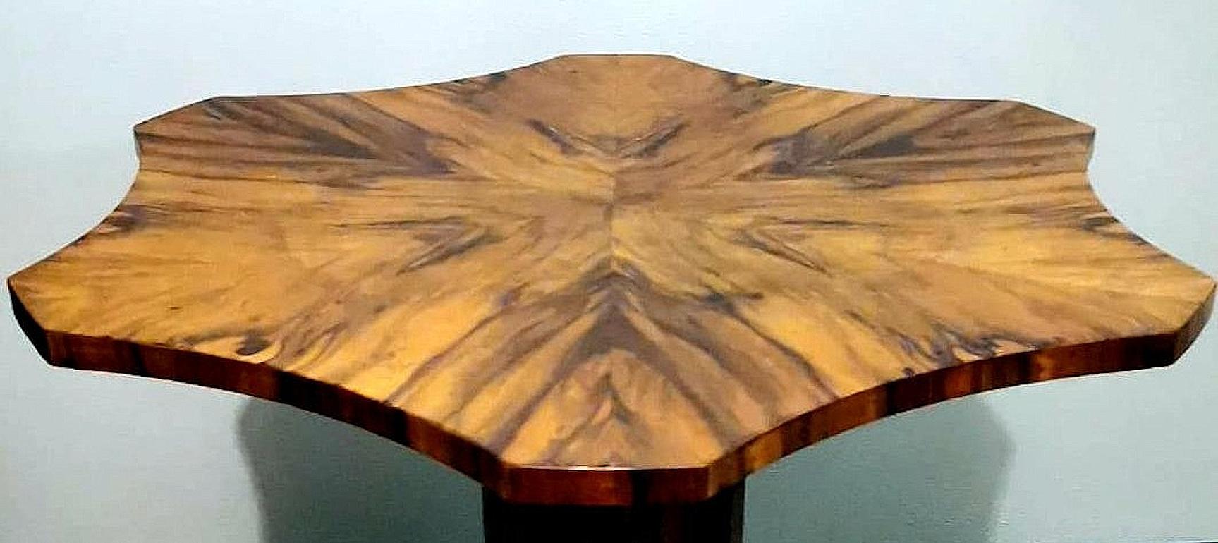 19th Century Biedermeier Style Italian Shaped Coffee Table For Sale