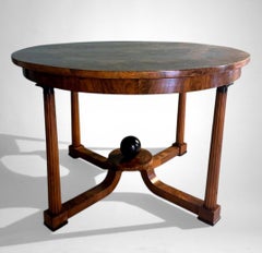 Biedermeier Style Large Italian Round Table