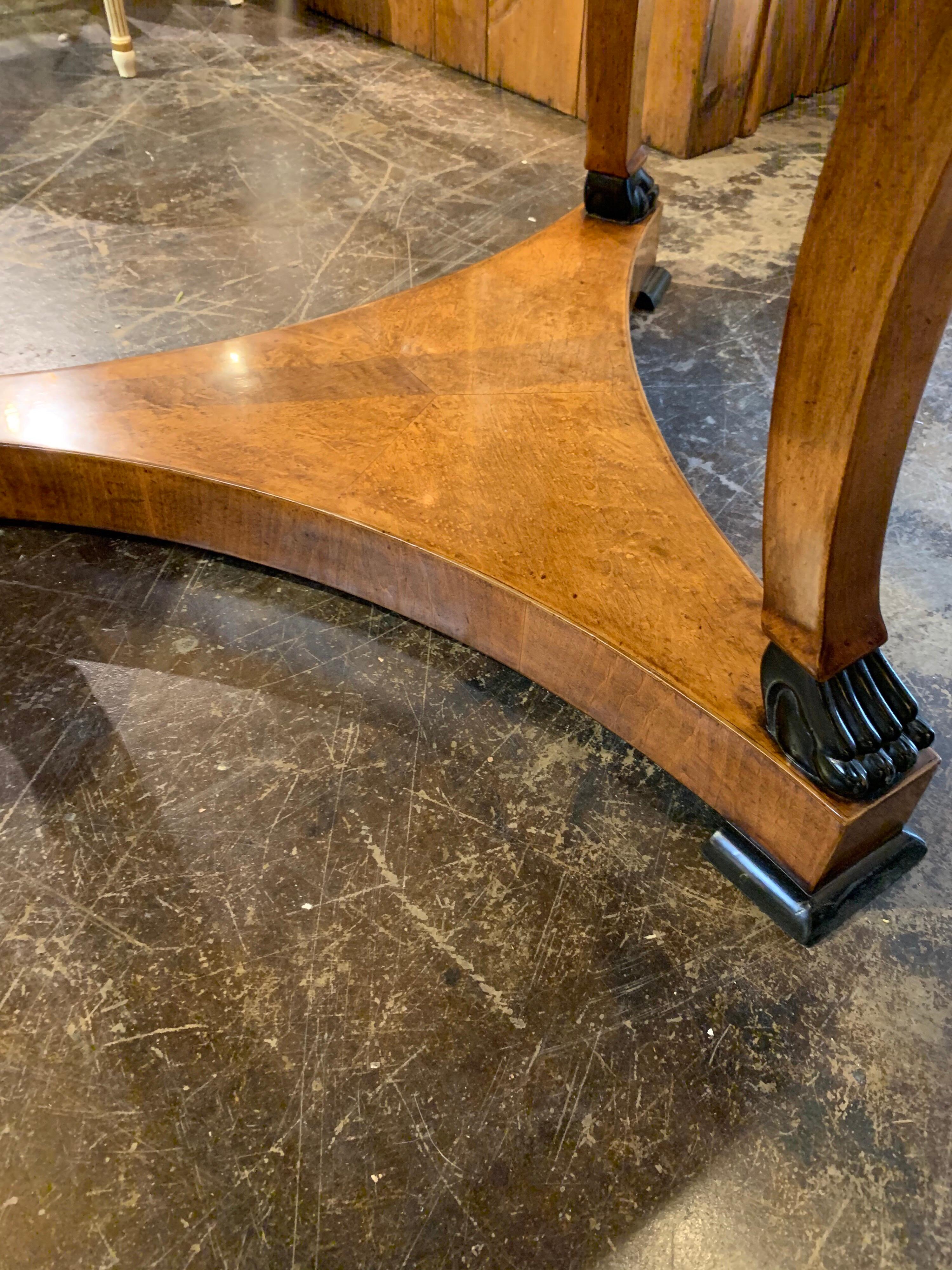 Contemporary Biedermeier Style Mahogany Center Table