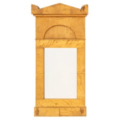 Specchio da parete in acero in stile Biedermeier