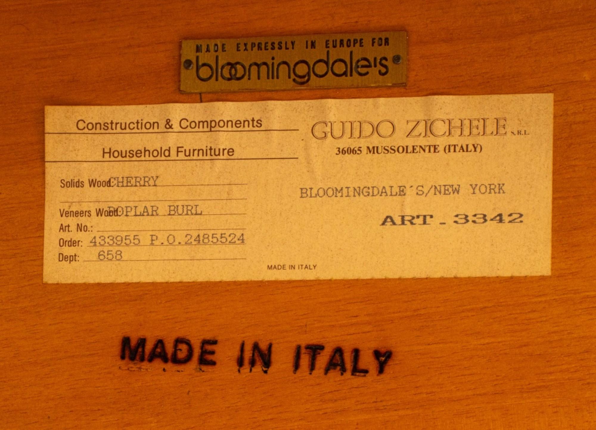 Italian Biedermeier Style Part Ebonized Burl Center Table For Sale
