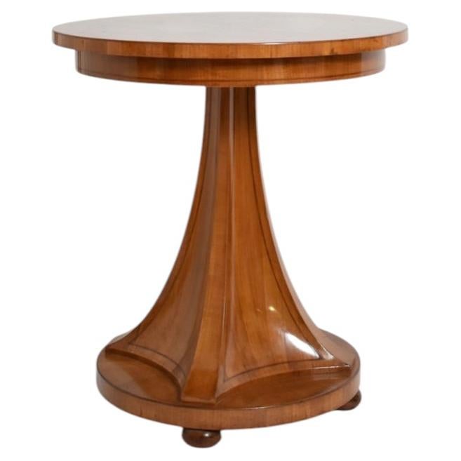 Biedermeier style pedestal table, XIXth c.