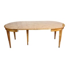 Biedermeier Style Round / Centre Extendable Cherrywood Table