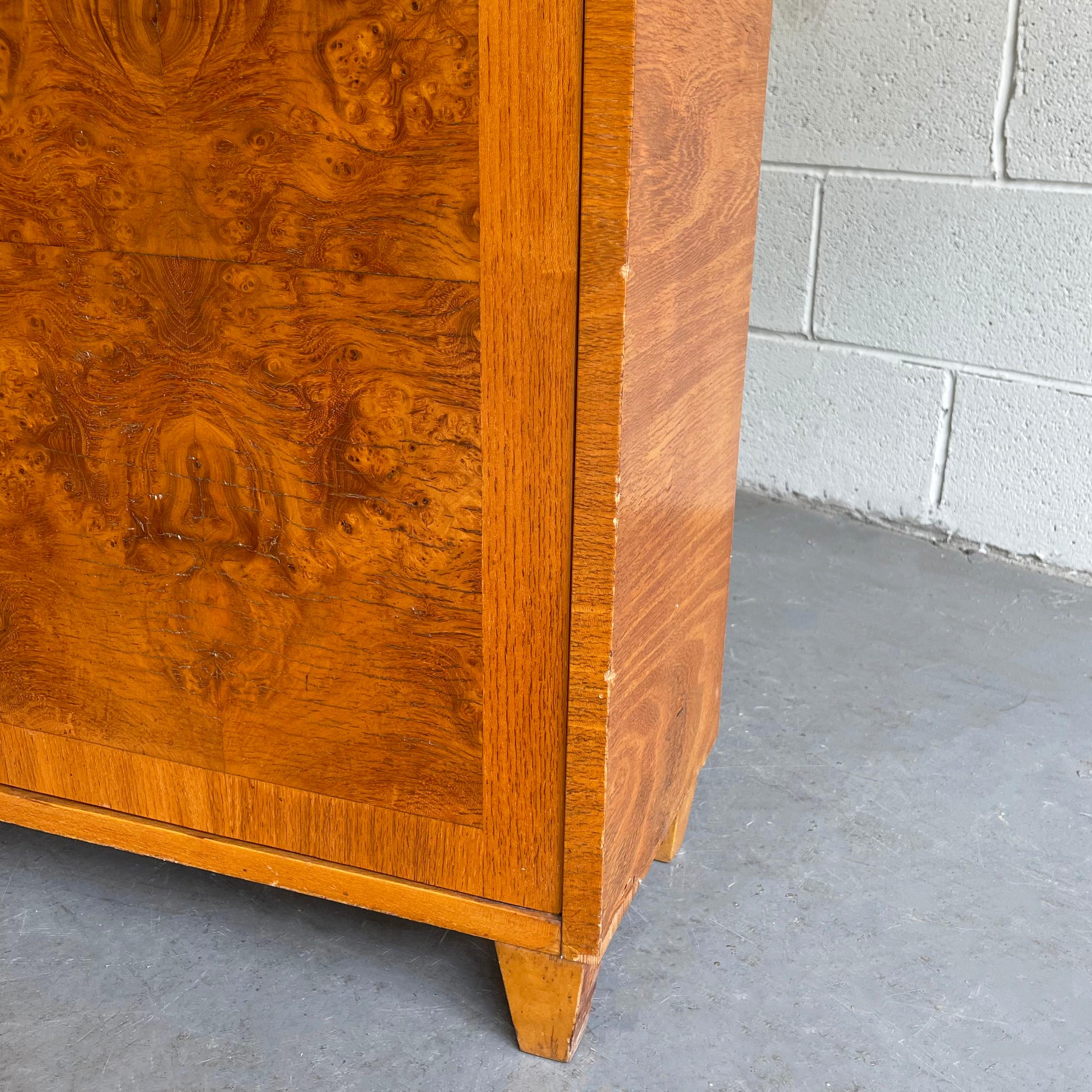 Biedermeier Style Satinwood Bookcase Credenza 5