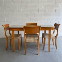 Esszimmer-Set aus Seidenholz im Biedermeier-Stil
