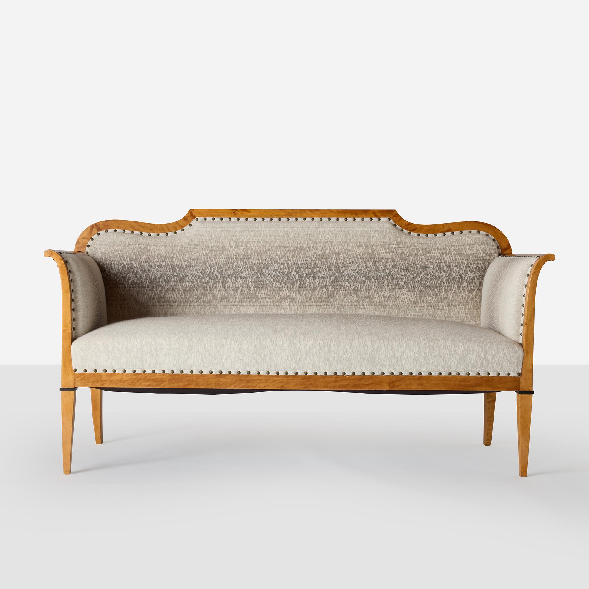 Modern Biedermeier Style Settee For Sale