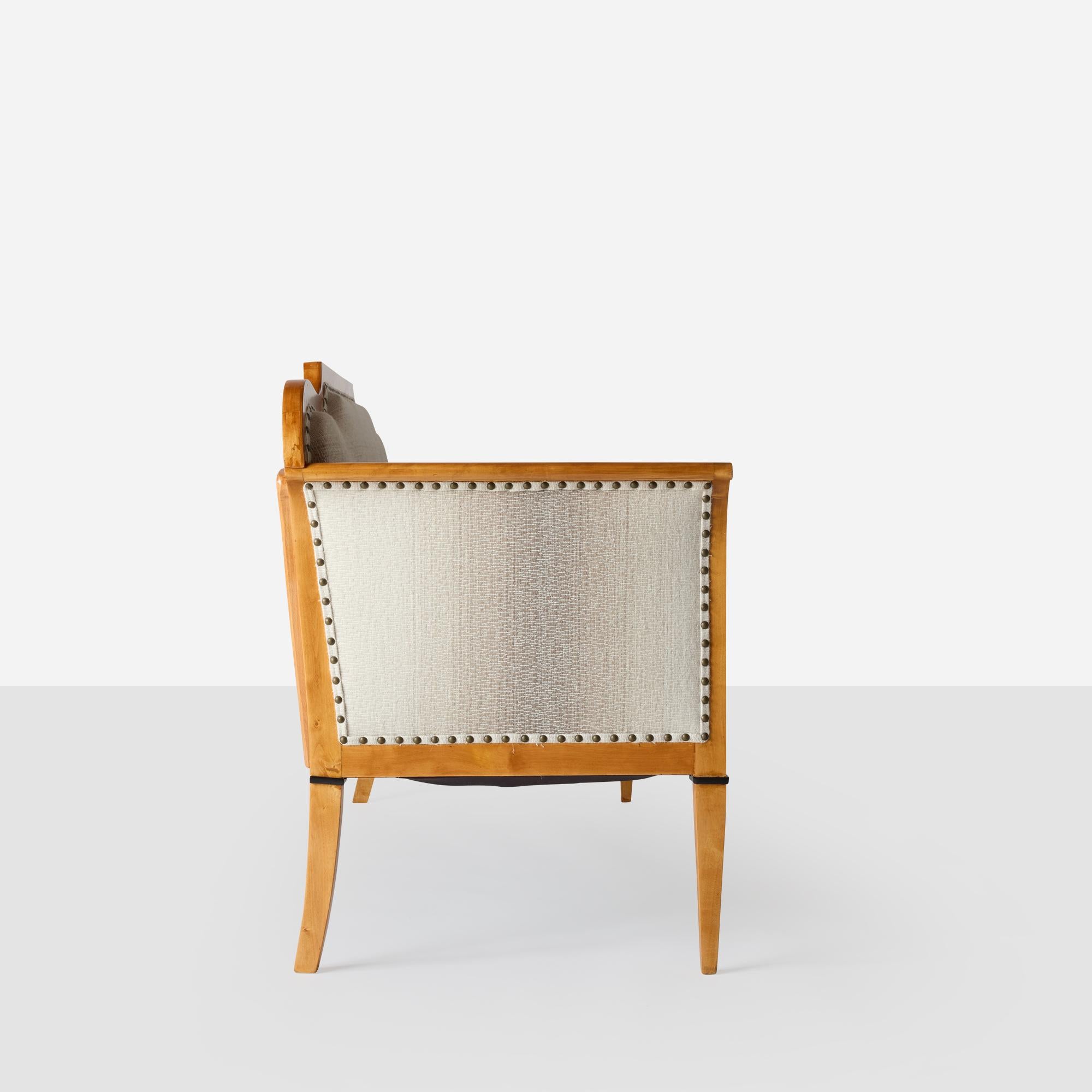 Swedish Biedermeier Style Settee For Sale