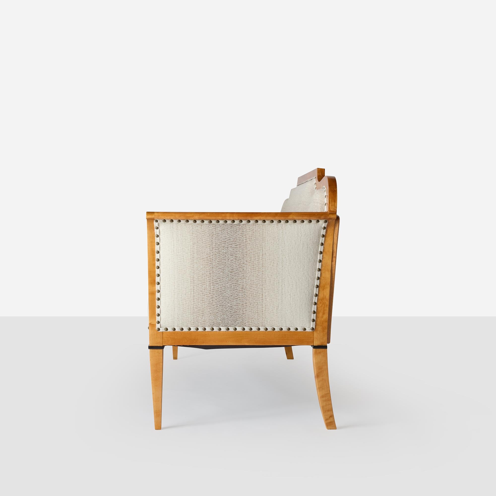 19th Century Biedermeier Style Settee For Sale