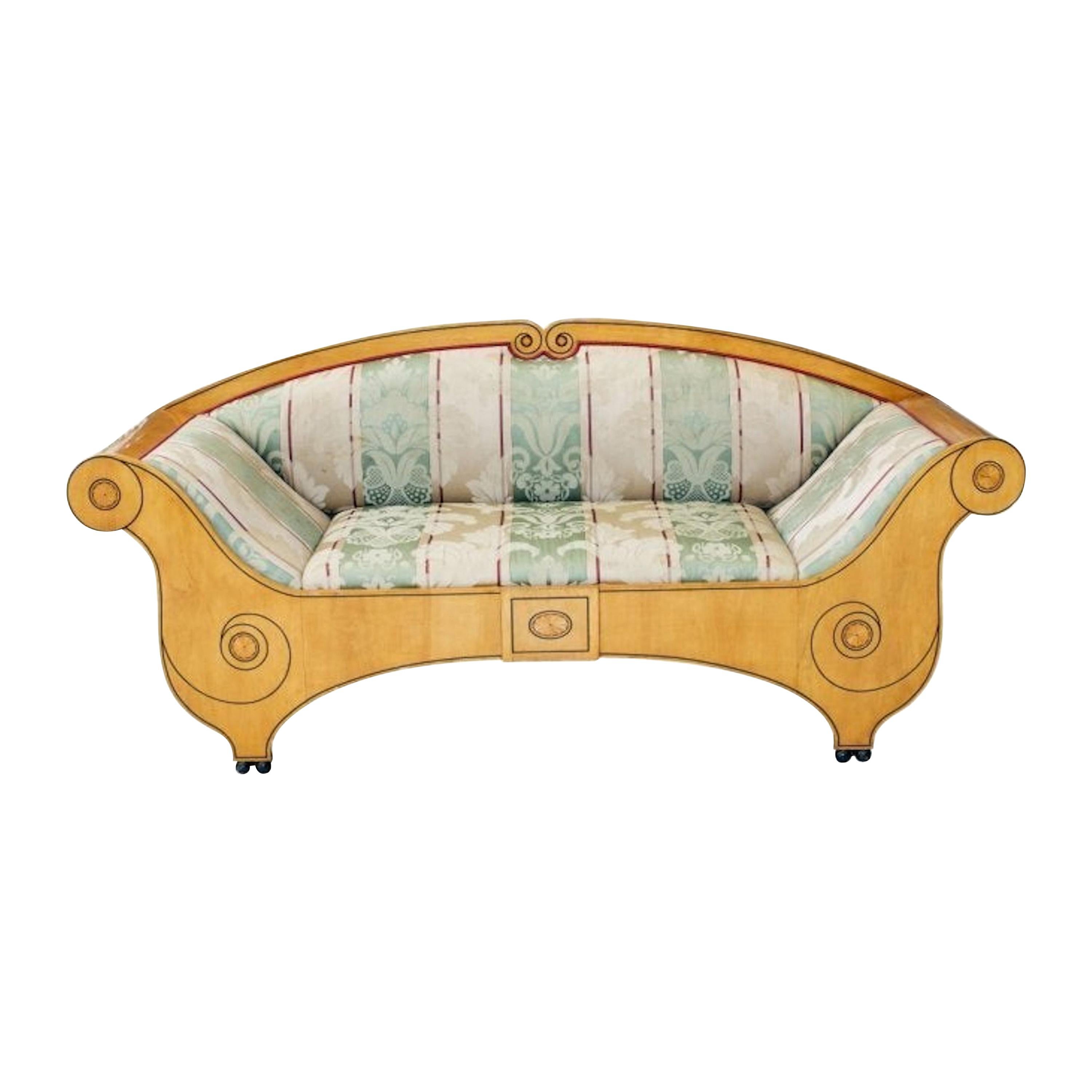 Biedermeier Style Swedish Neoclassical Style Sofa For Sale