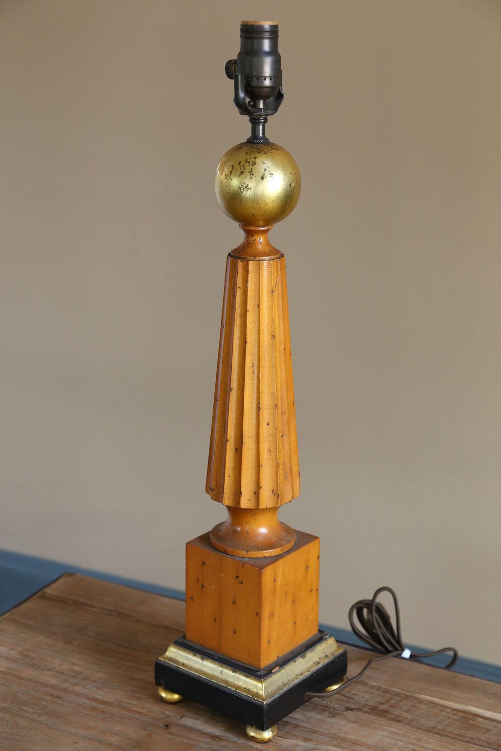 Height of ball 22”. The total height with socket is 25 inches. 

The lamp is so nice. Beautiful proportions and quality. 