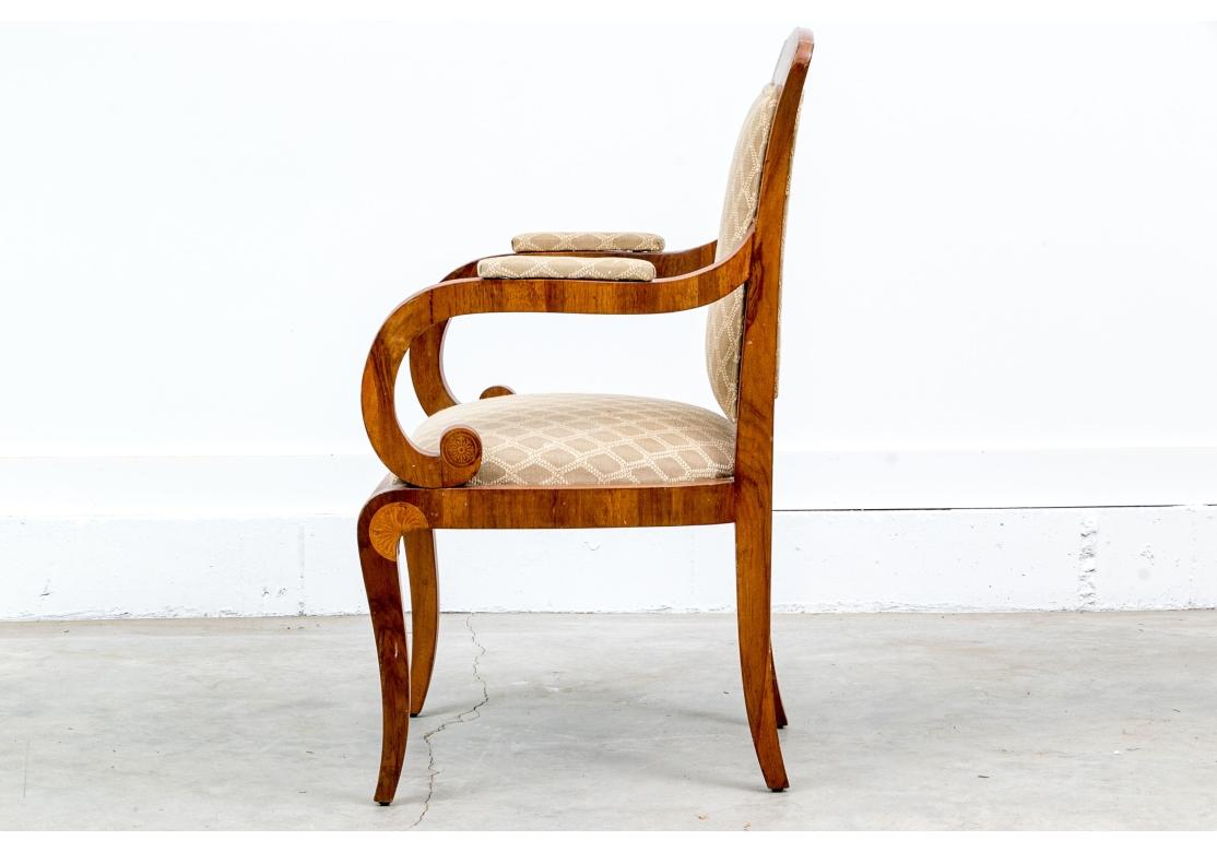 Sillón con Brazos Tapizado Estilo Biedermeier en venta 6