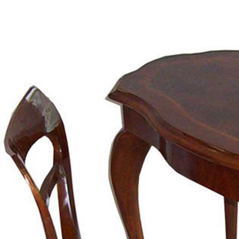 19th Century Biedermeier Table and Chair For Sale