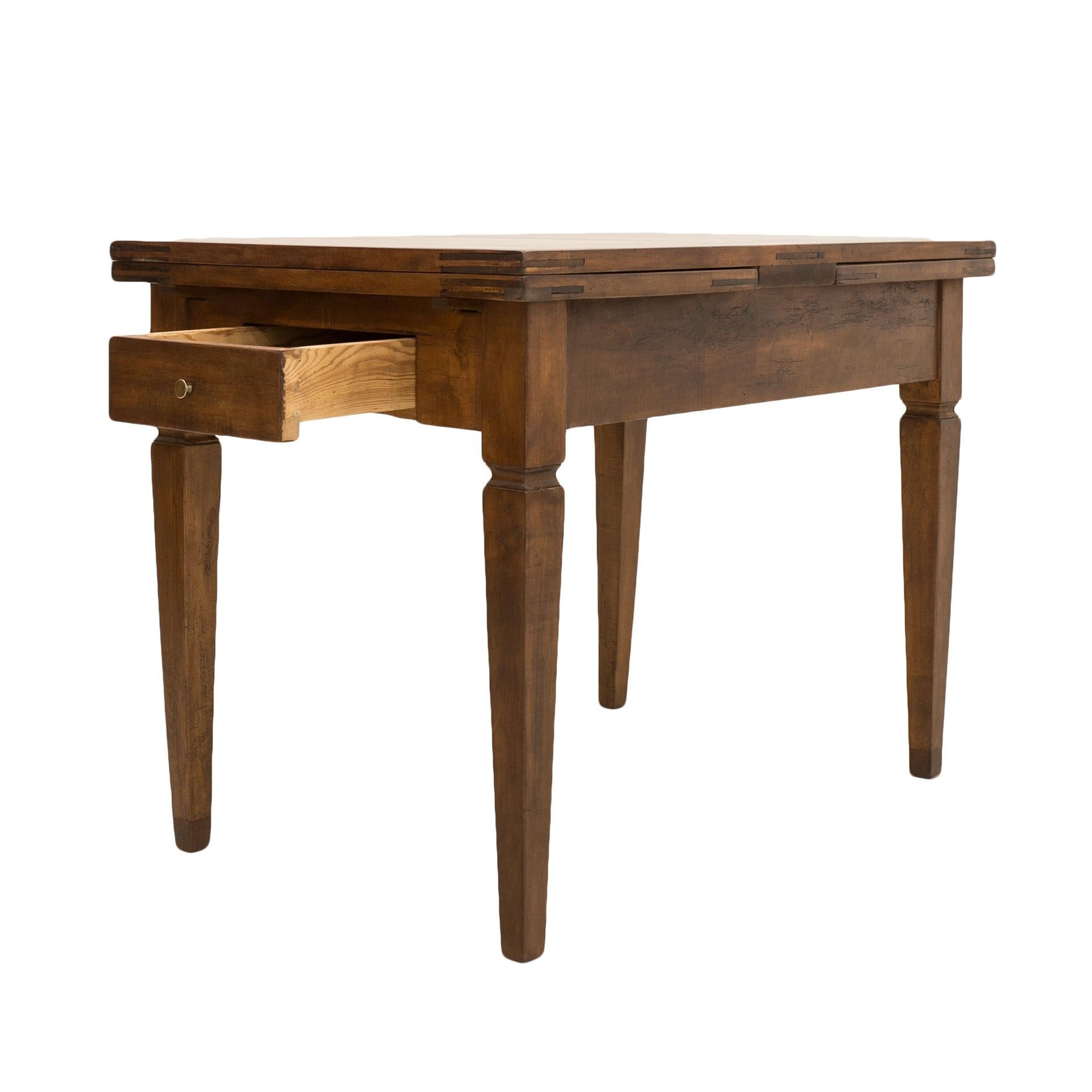Maple Biedermeier Table, Extandable, Germany, 19th Century