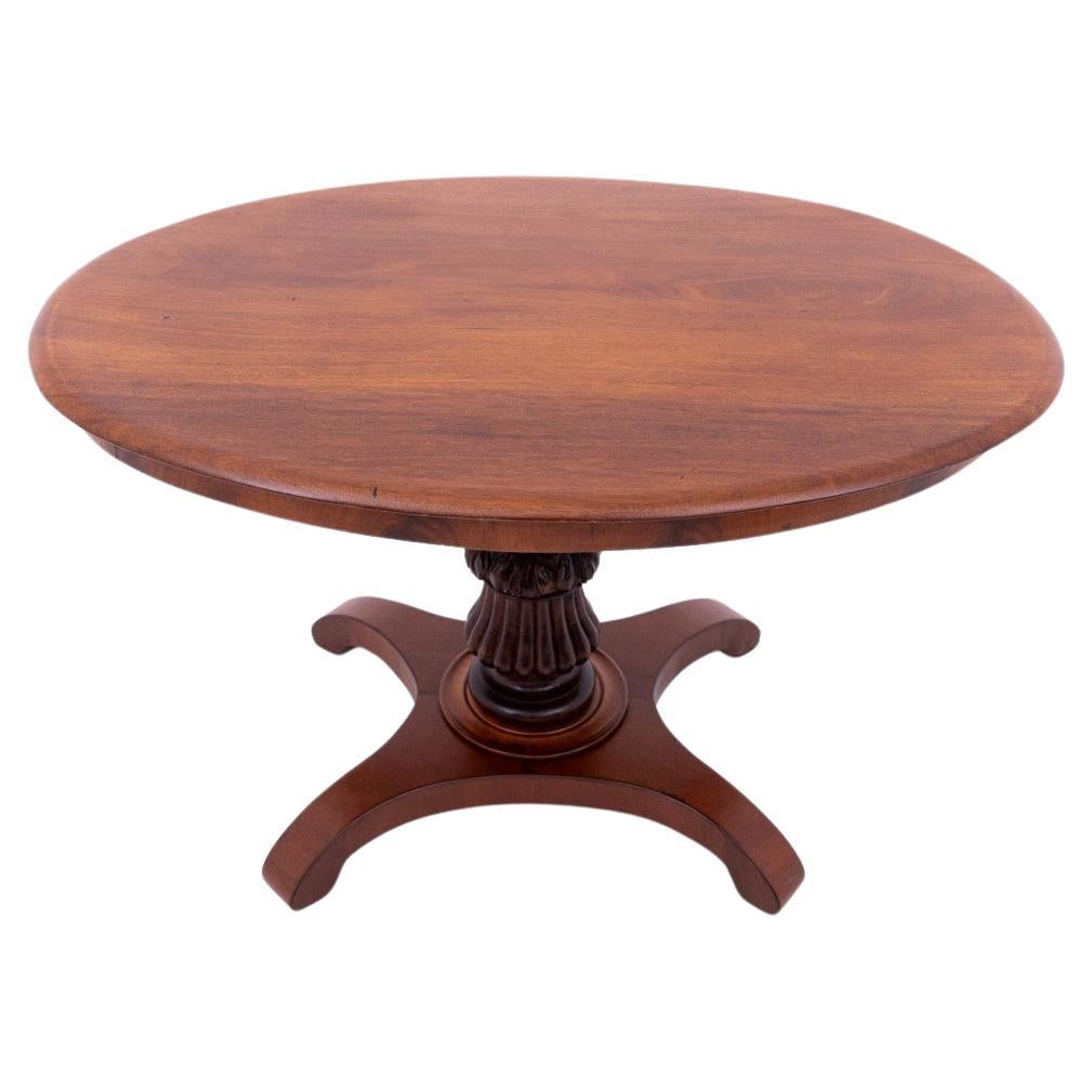 Biedermeier table, Northern Europe, circa 1860. After renovation.