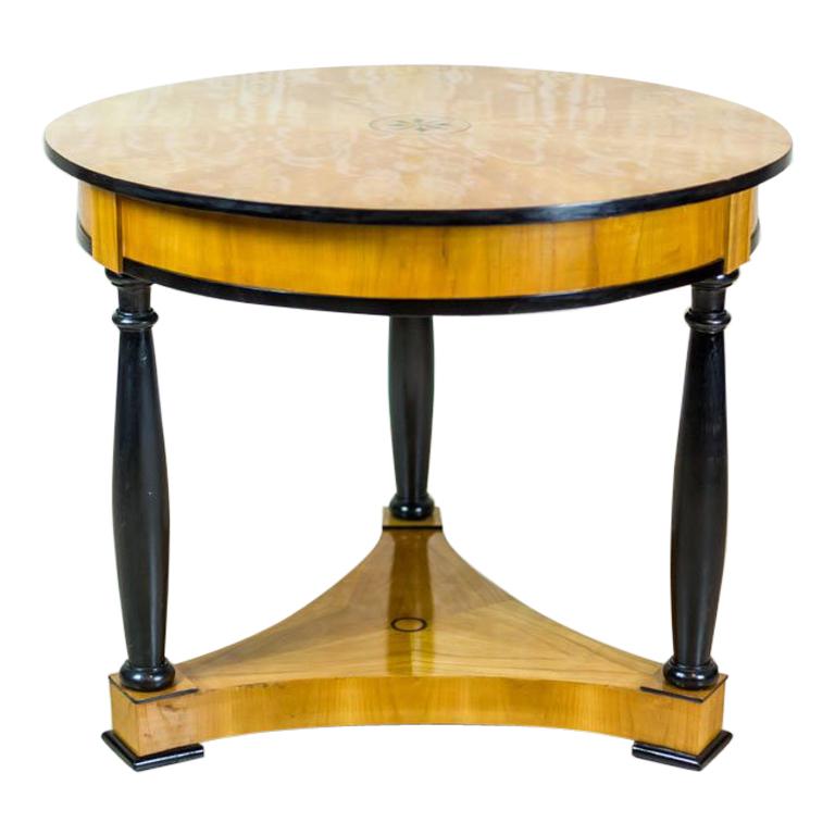 Biedermeier Table Veneered with Rosewood, circa 1860