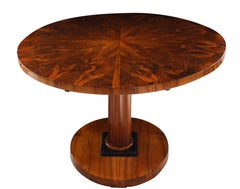 Neoclassical Biedermeier Tilt-Top Table, Walnut Veneer, Austria, circa 1825