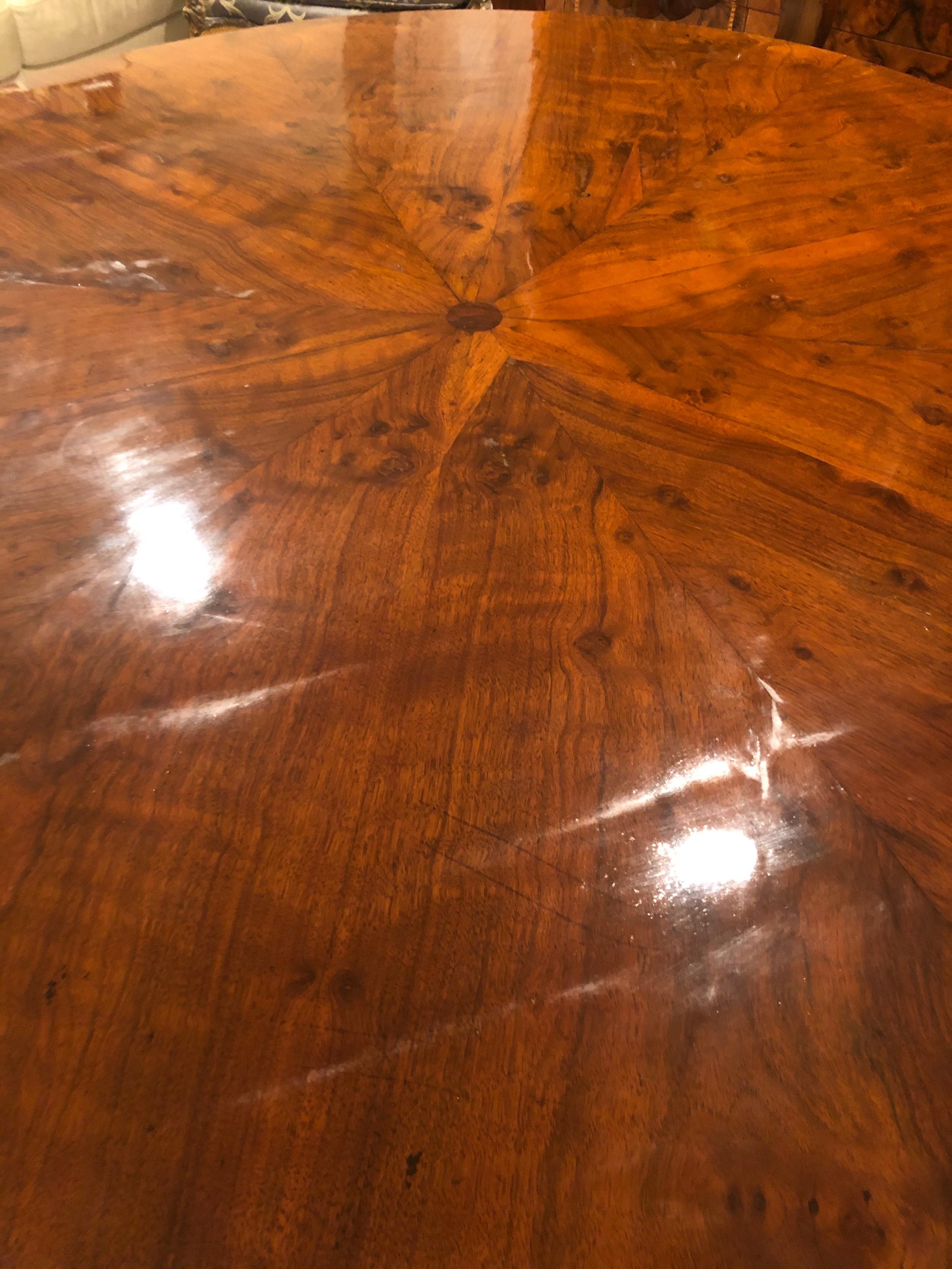 Biedermeier Table, Walnut Veneer, South German, 1820 1