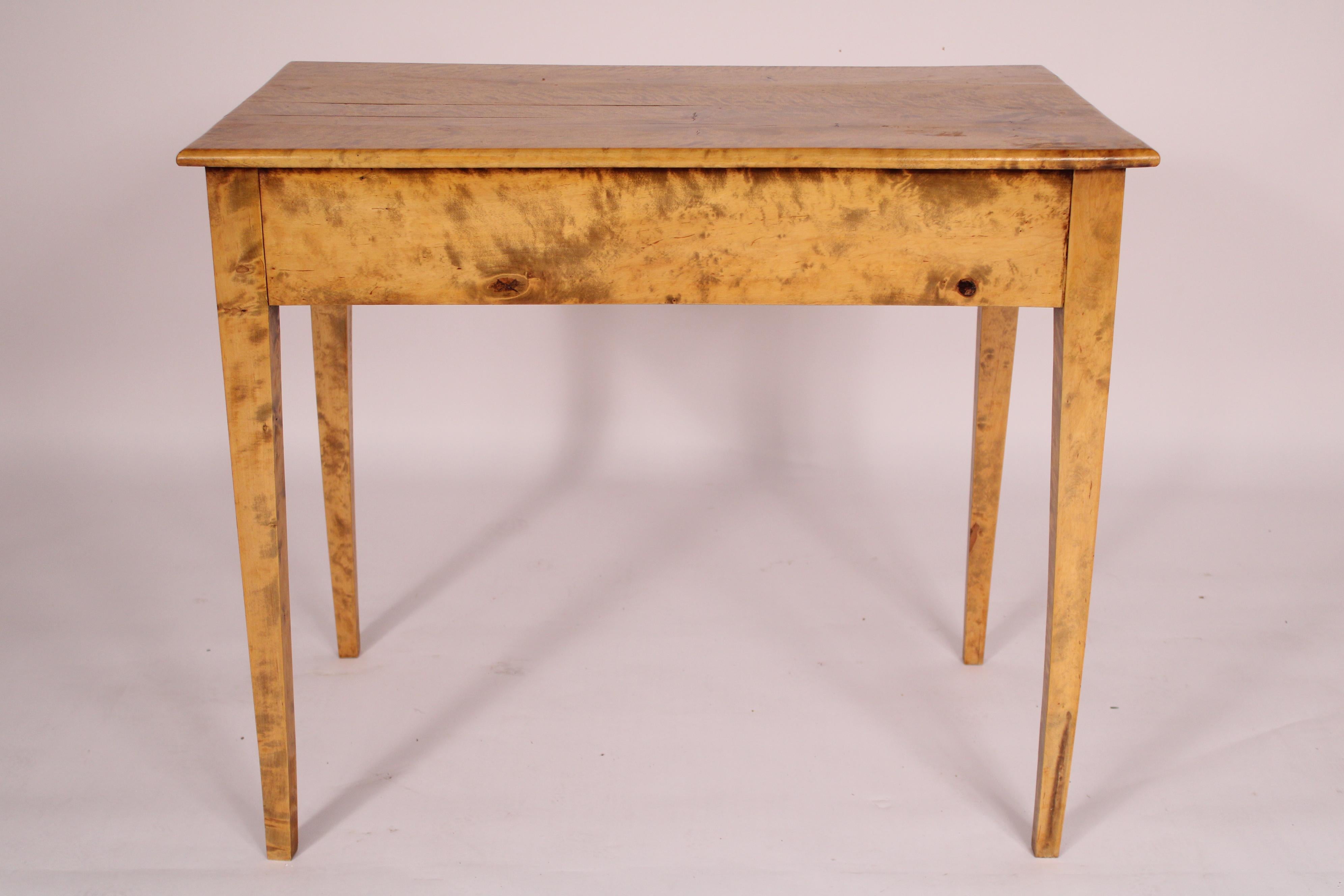 19th Century Biedermeier Tiger Maple Writing table