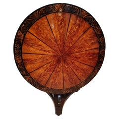 Tavolo Biedermeier con piano inclinabile