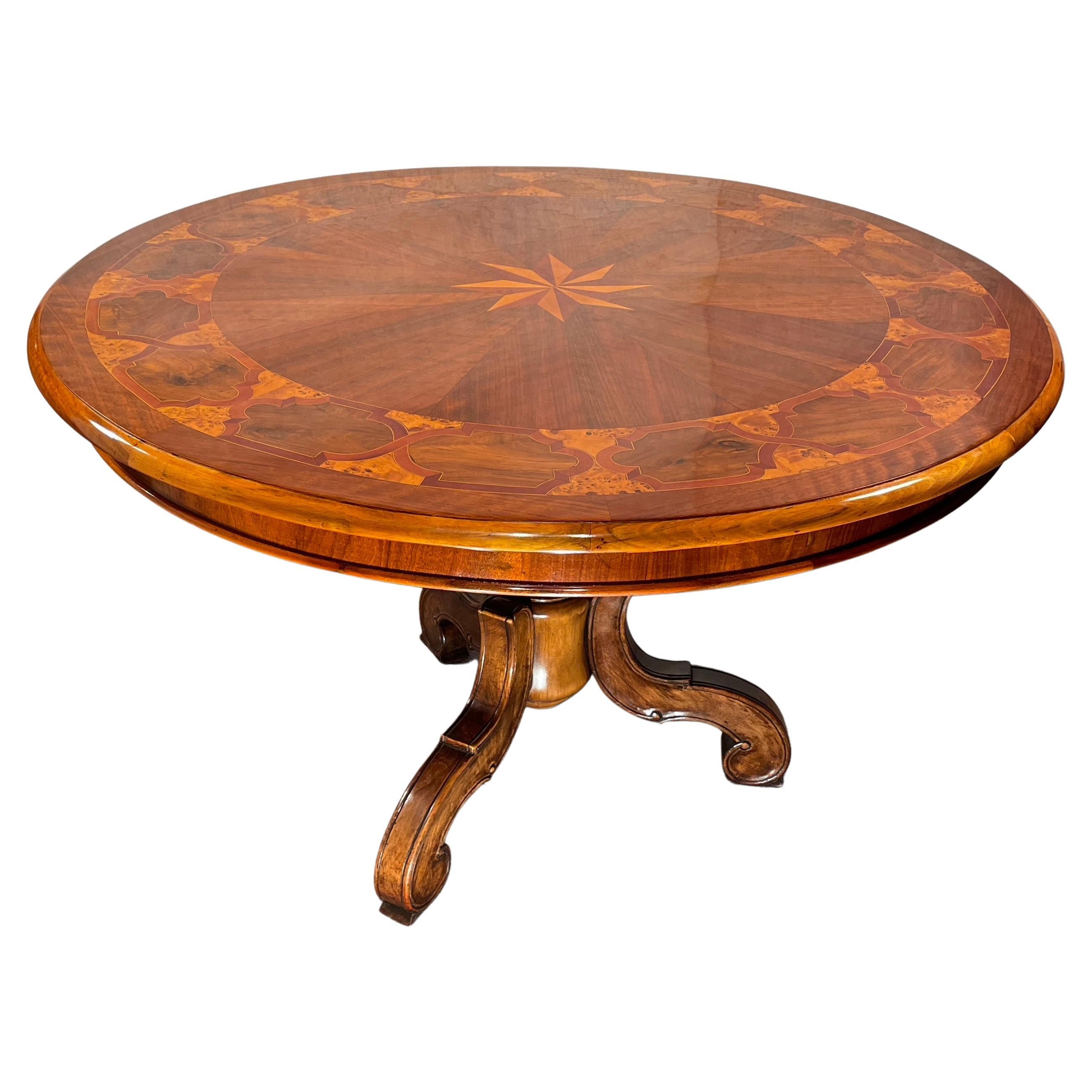 Biedermeier Table, South German 1840 For Sale
