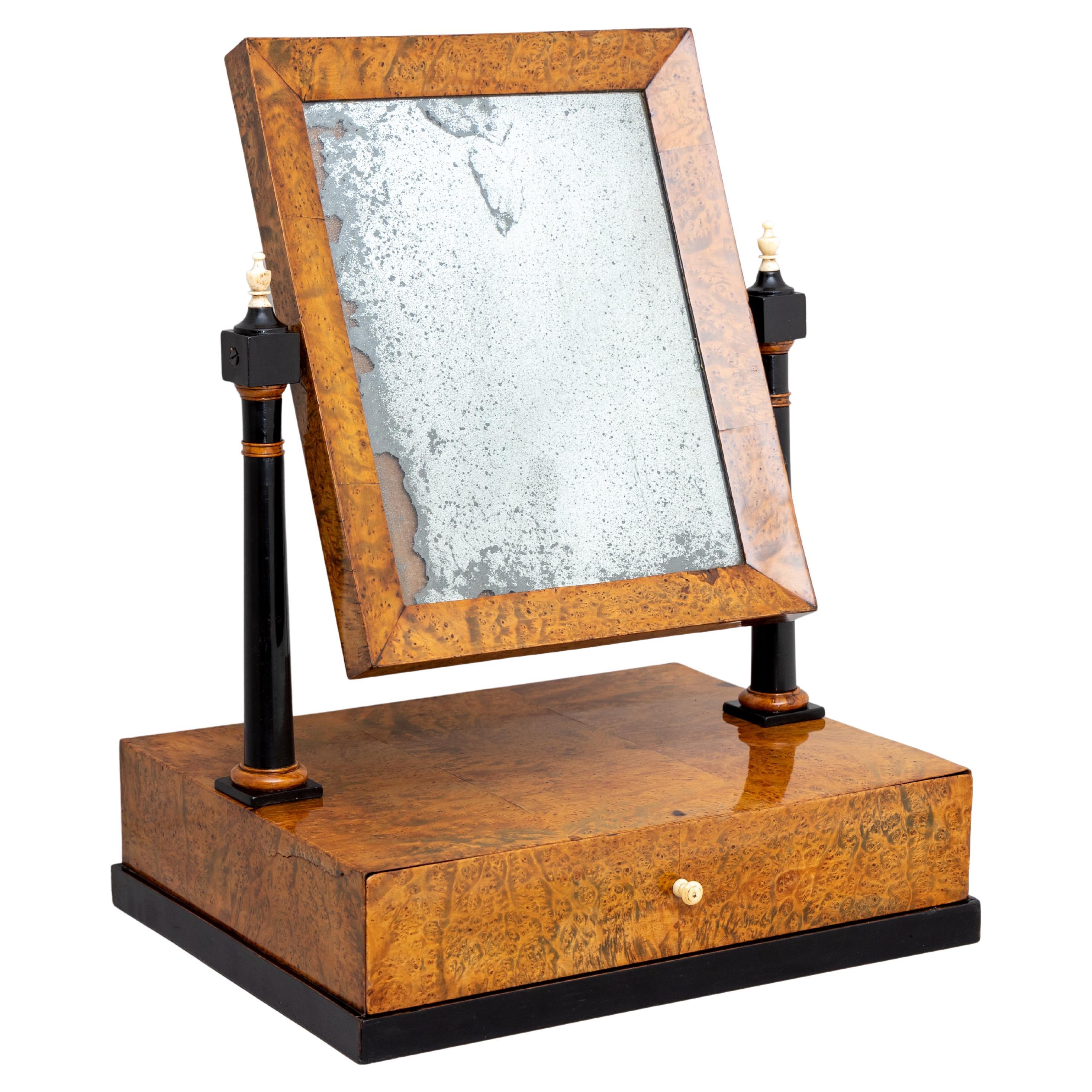 Biedermeier Vanity Mirror, 19th century For Sale