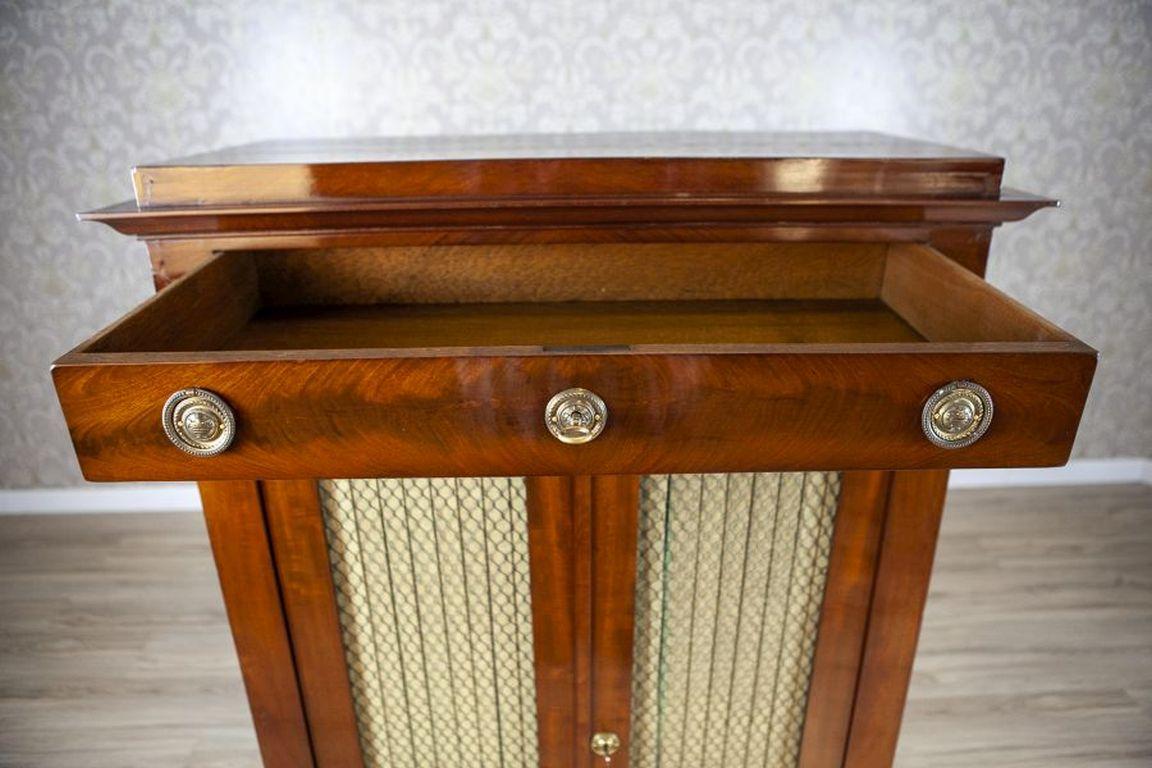 Brass Vertico Softwood and Walnut Venner in the Biedermeier Style Circa 1850