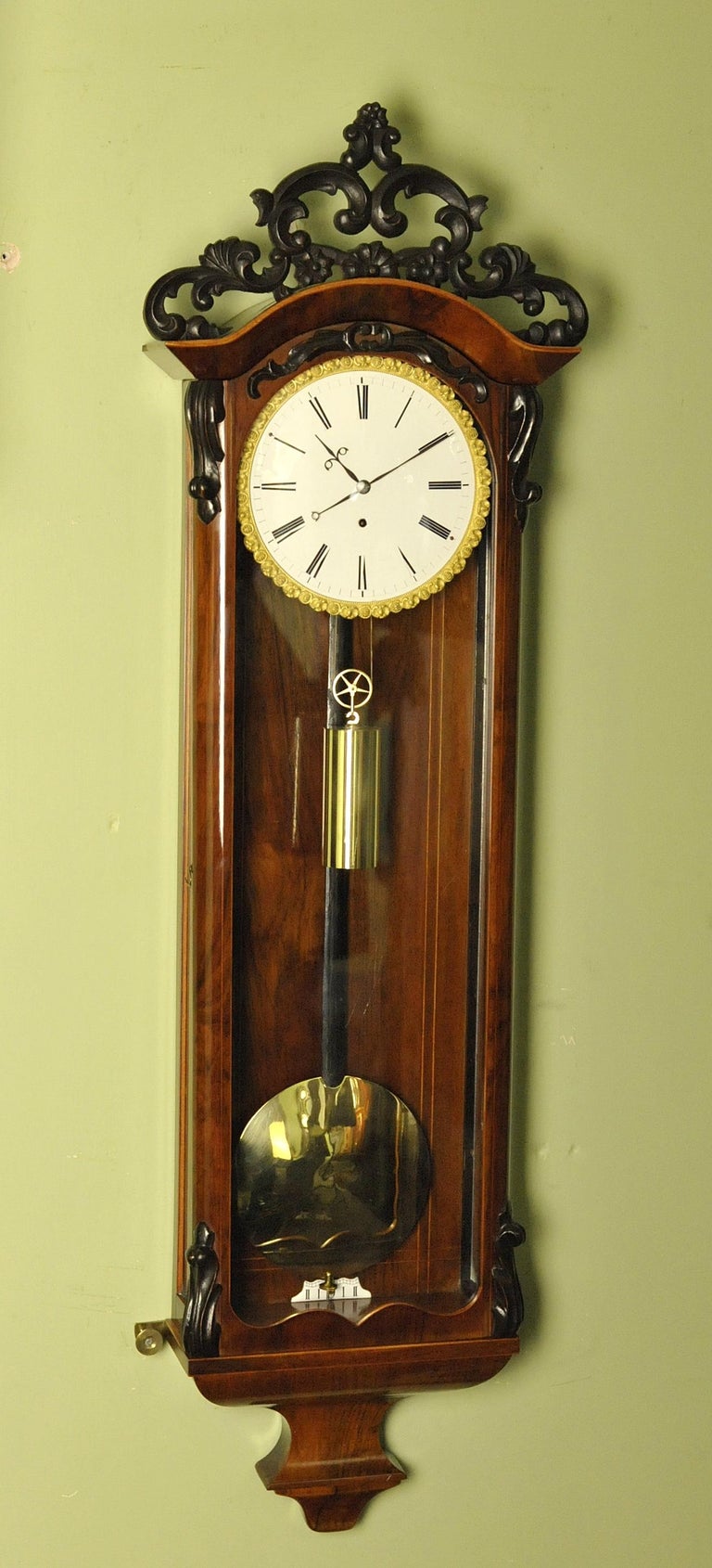 Biedermeier Vienna Regulator Wall Clock, Mosslinger in Wein For Sale at 1stDibs vienna clocks
