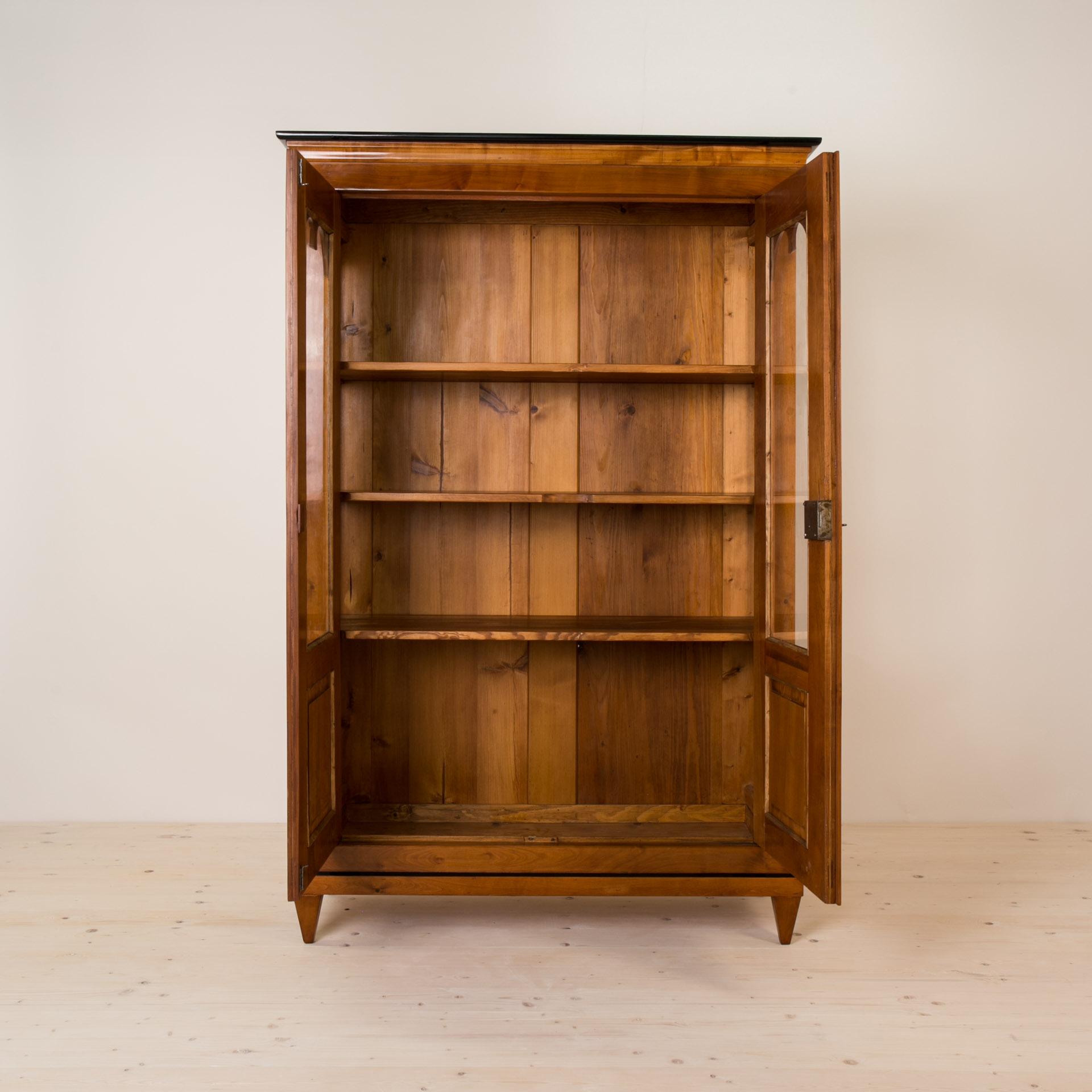 biedermeier vitrine kirschbaum
