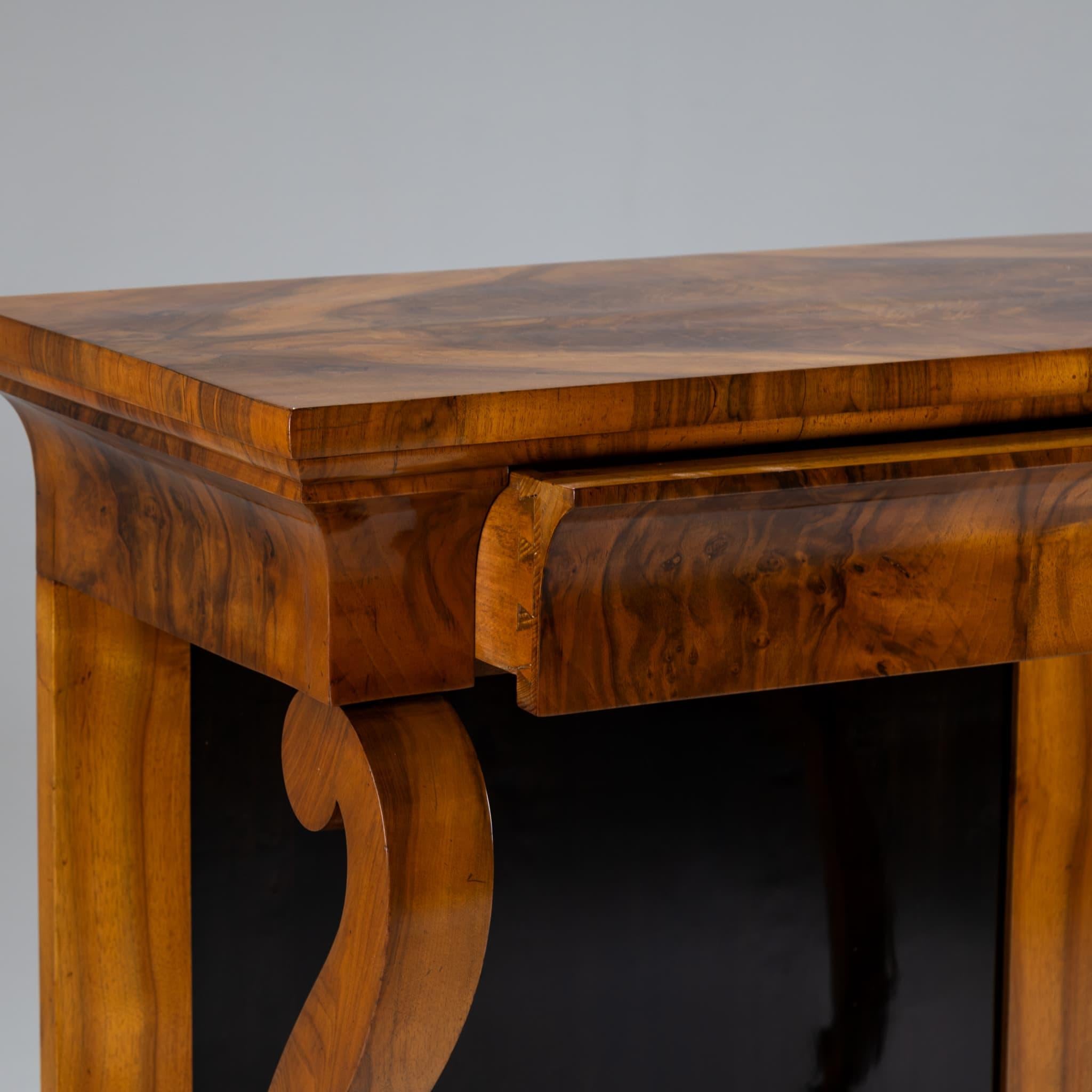 Biedermeier Wandkonsole, um 1830 (Furnier) im Angebot