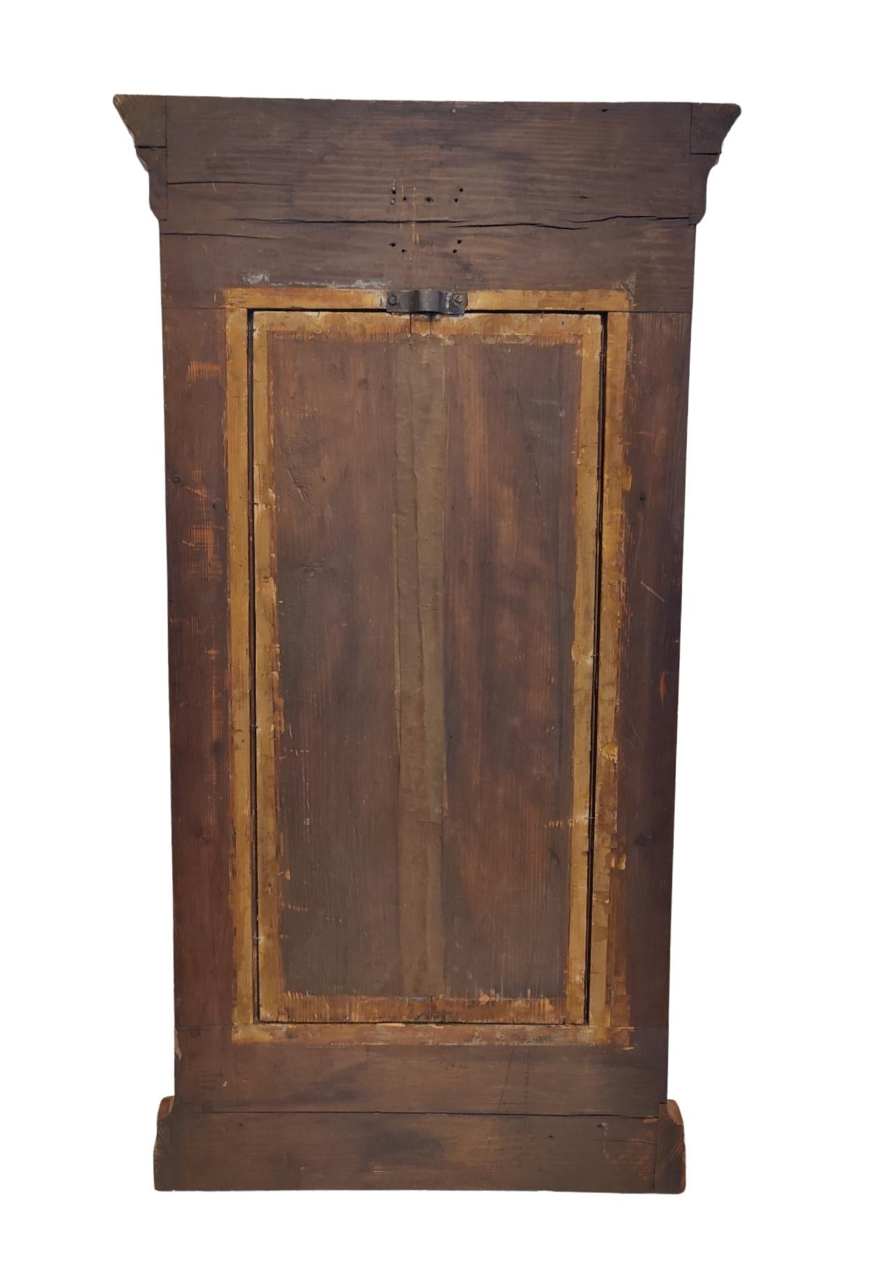 Specchio da parete Biedermeier in noce, Germania meridionale, 1830 circa In condizioni buone in vendita a Darmstadt, DE