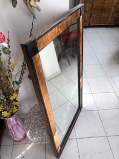 Biedermeier Wall Mirror with Original Walnut Veneer