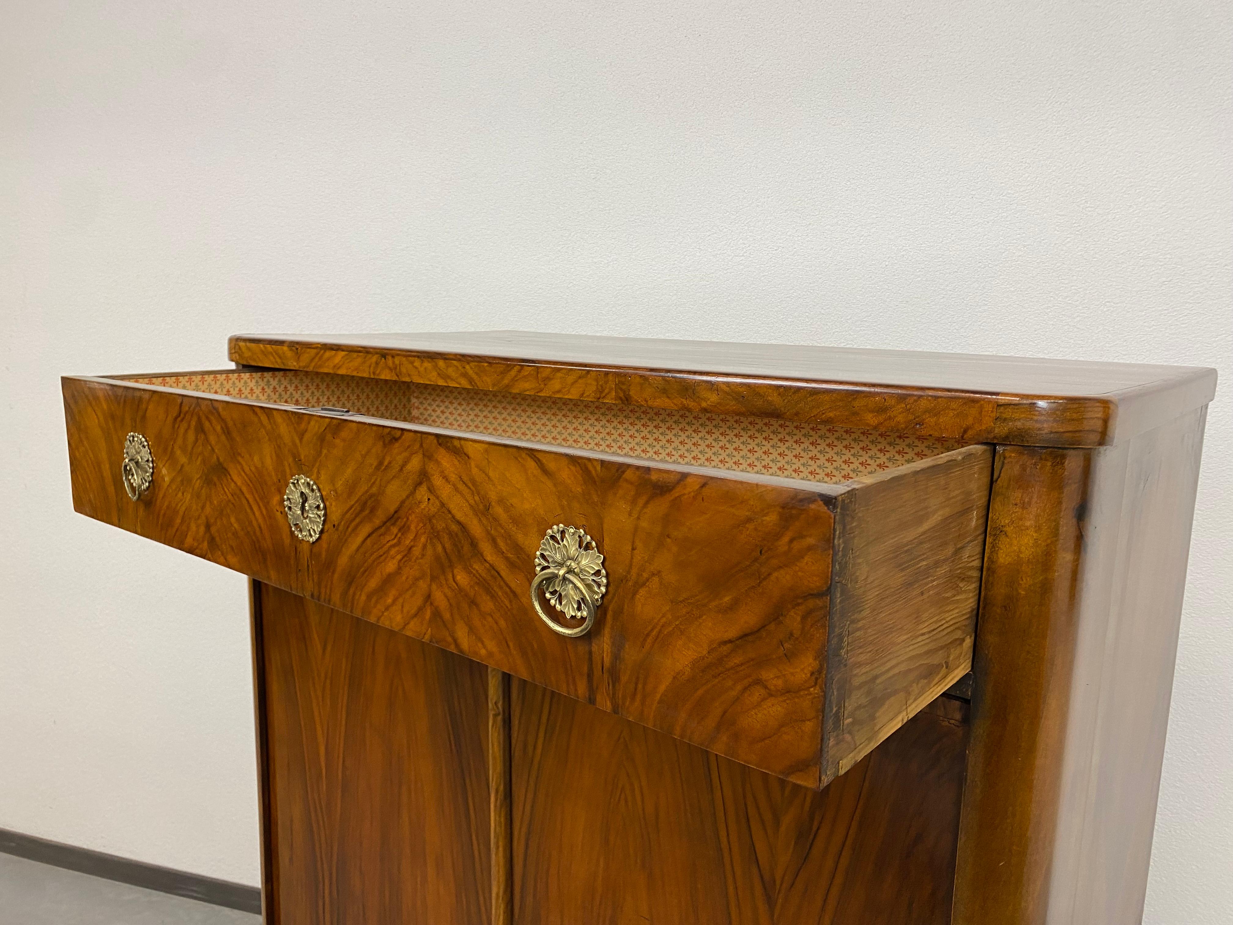 Biedermeier Walnut Cabinet at 1stDibs