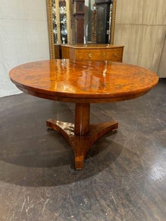 Biedermeier Walnut Center Table
