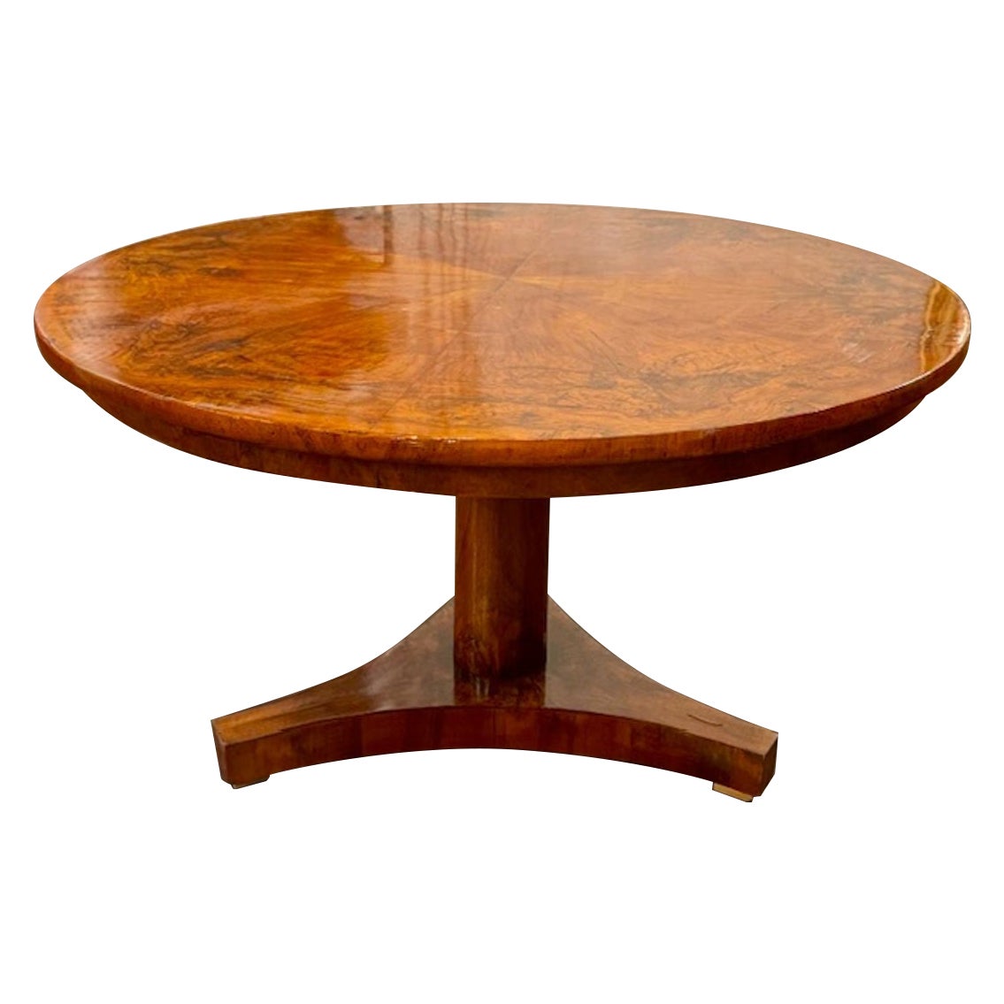 Biedermeier Walnut Center Table For Sale