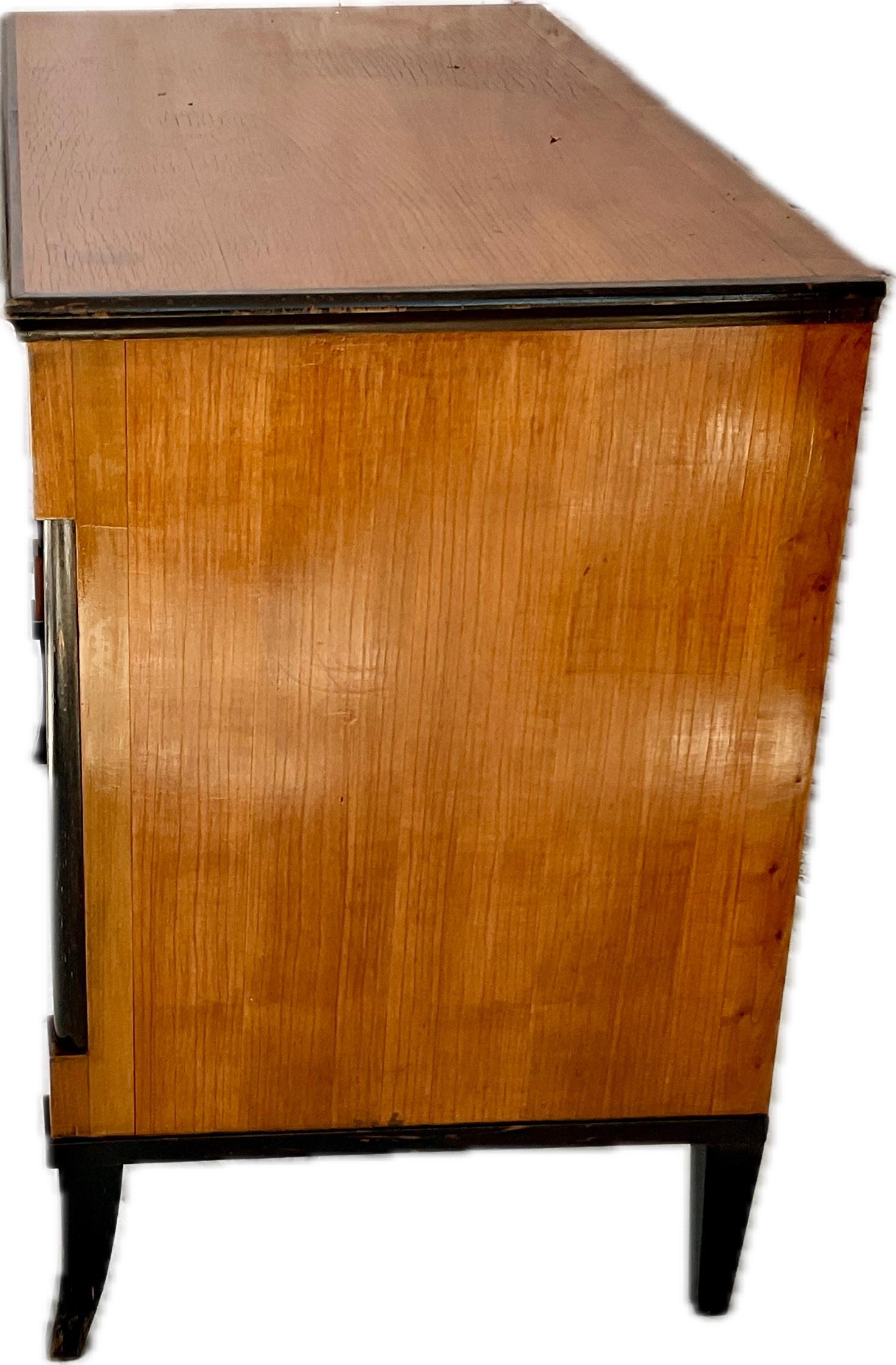 Wood Biedermeier Walnut Chest of Drawers