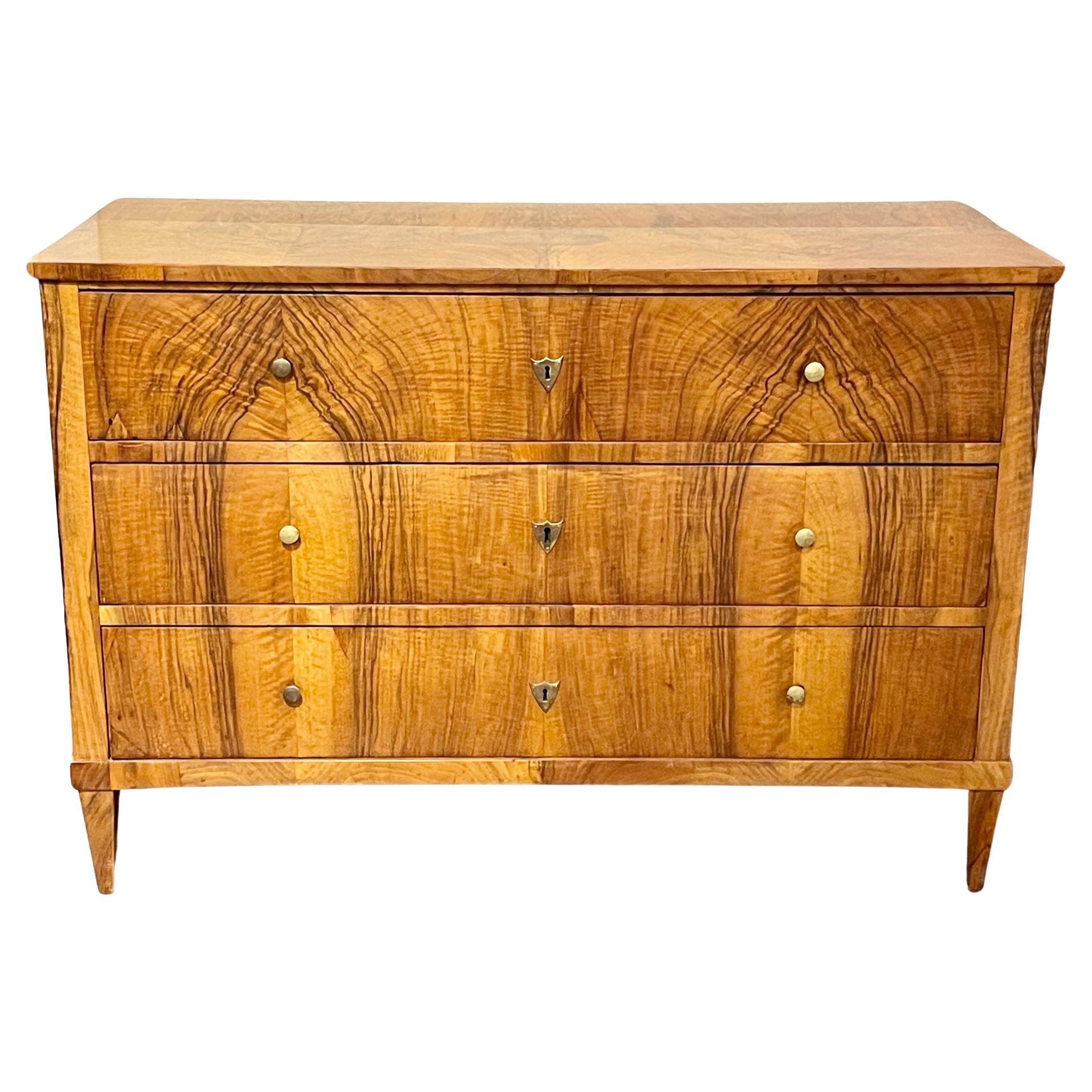 Biedermeier Walnut Commode