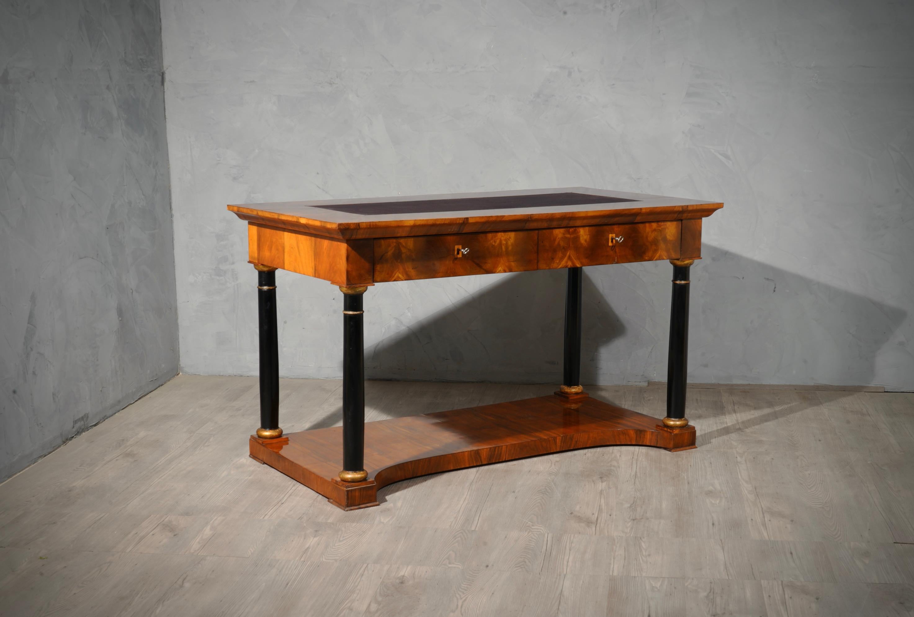 Biedermeier Walnut Desk, 1850 5