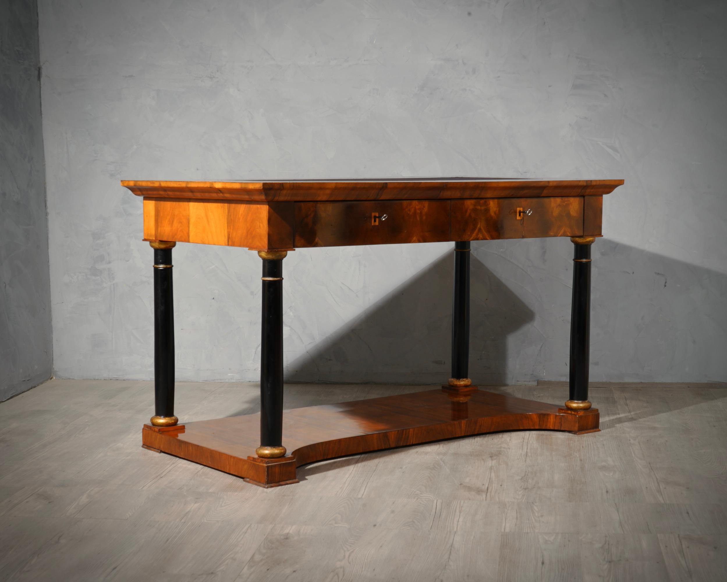 Biedermeier Walnut Desk, 1850 2