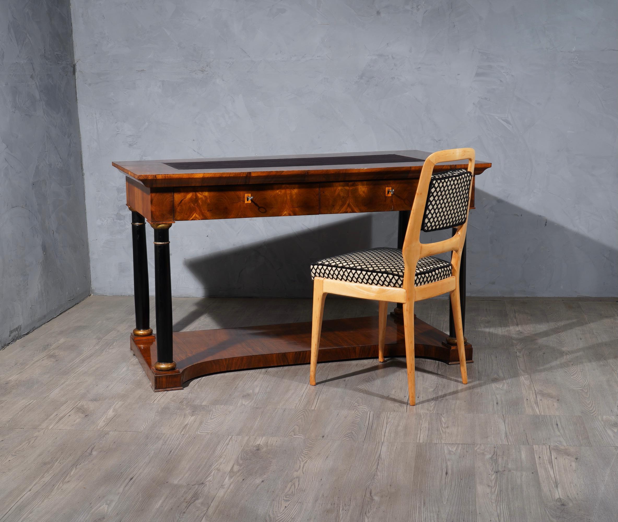 Biedermeier Walnut Desk, 1850 3