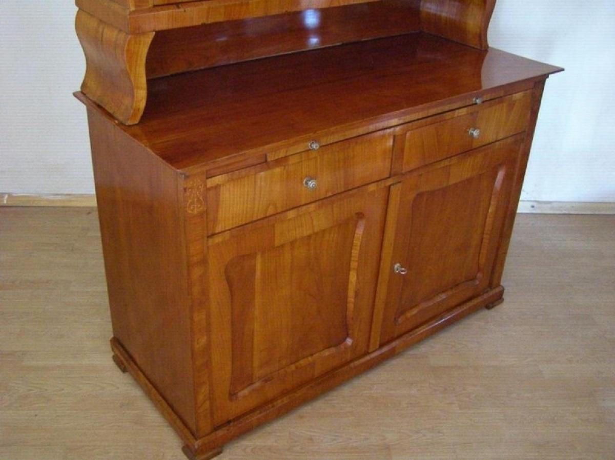 Late 19th Century Biedermeier Walnut Dresser  Nut from 1900 For Sale