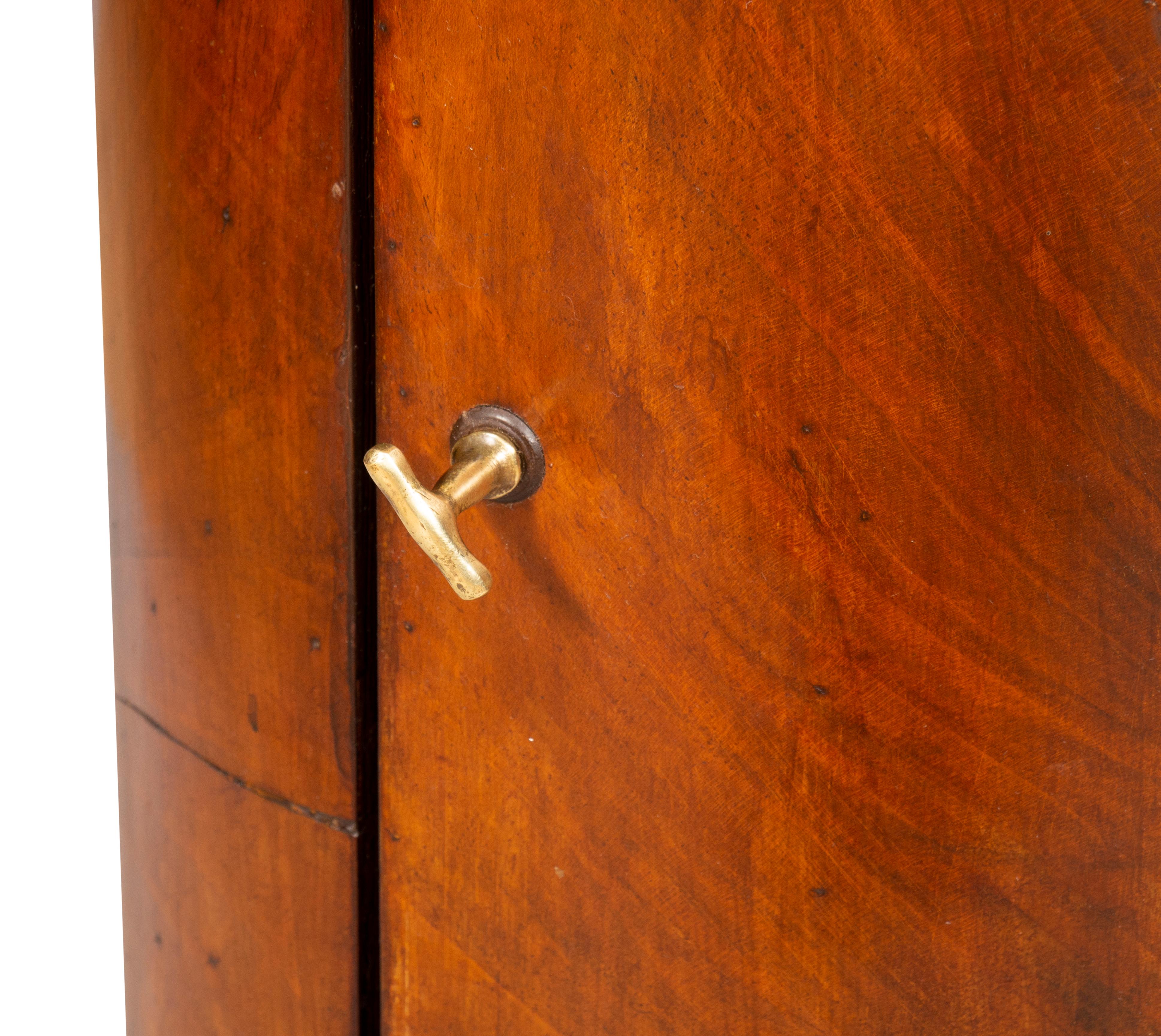 Biedermeier Walnut Pedestal Cabinet 1