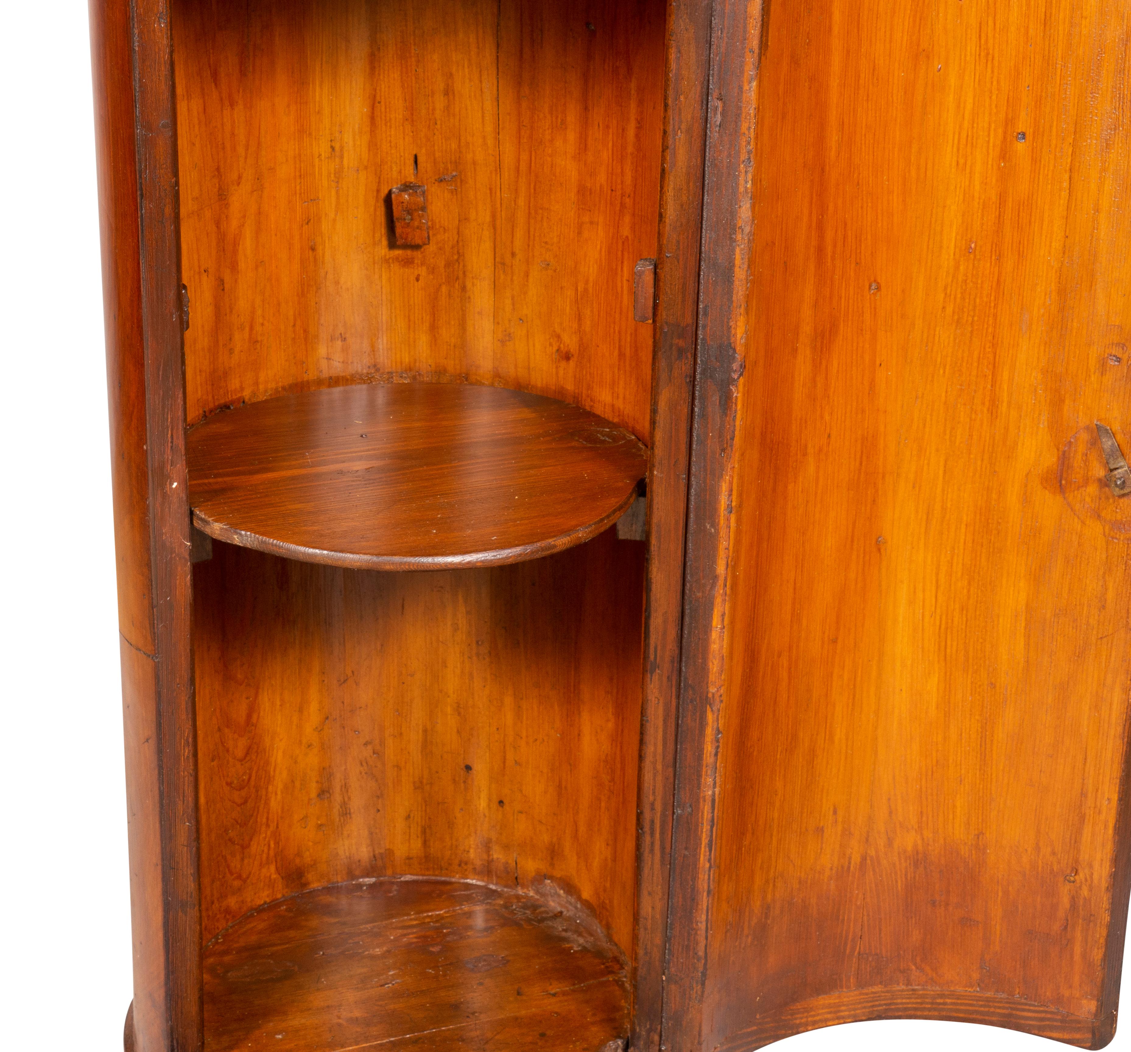 Biedermeier Walnut Pedestal Cabinet 4