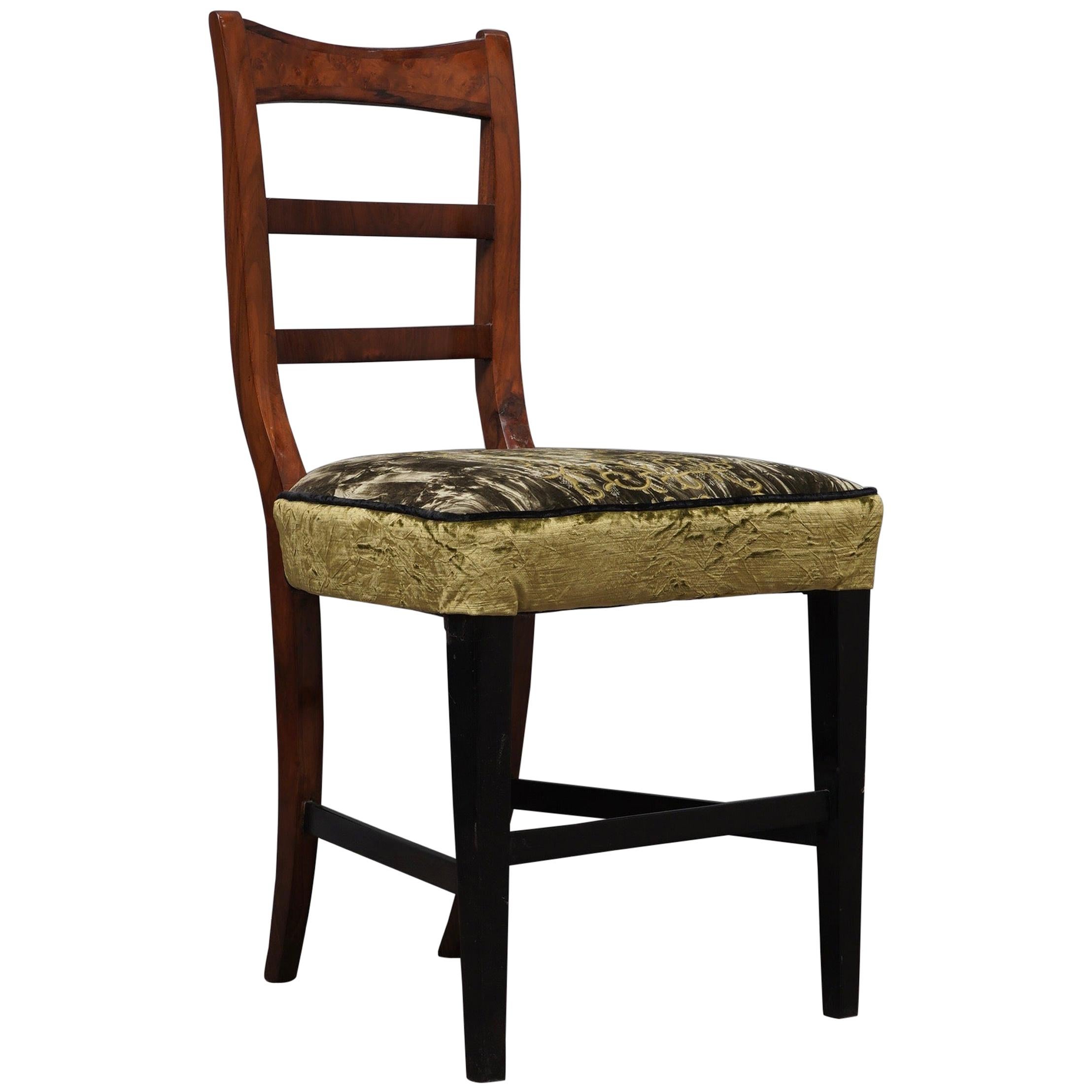 Biedermeier Walnut Wood Austrian Chair, 1820