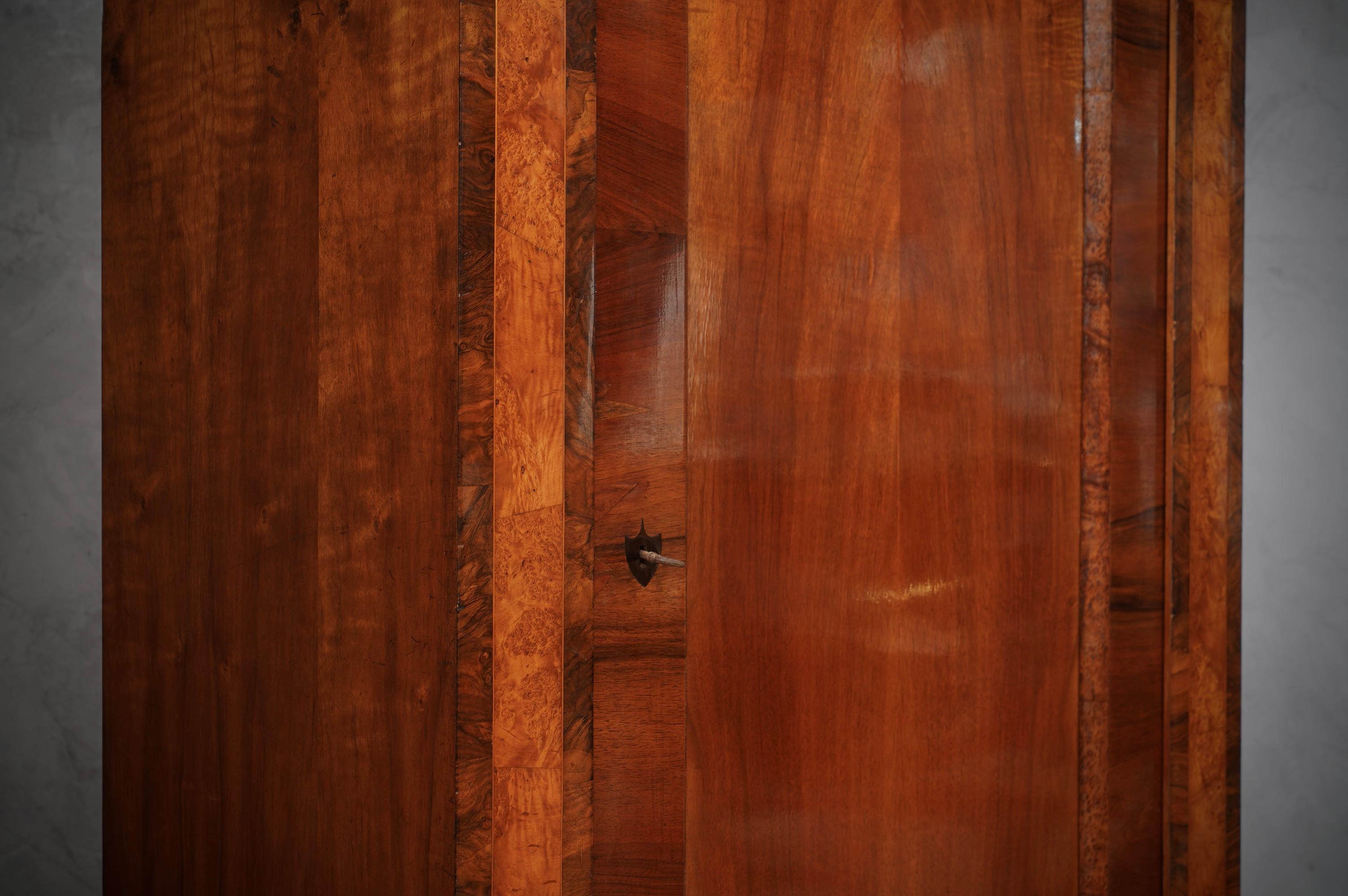 Biedermeier Walnut Wood Wardrobes and Armoires, 1840 3