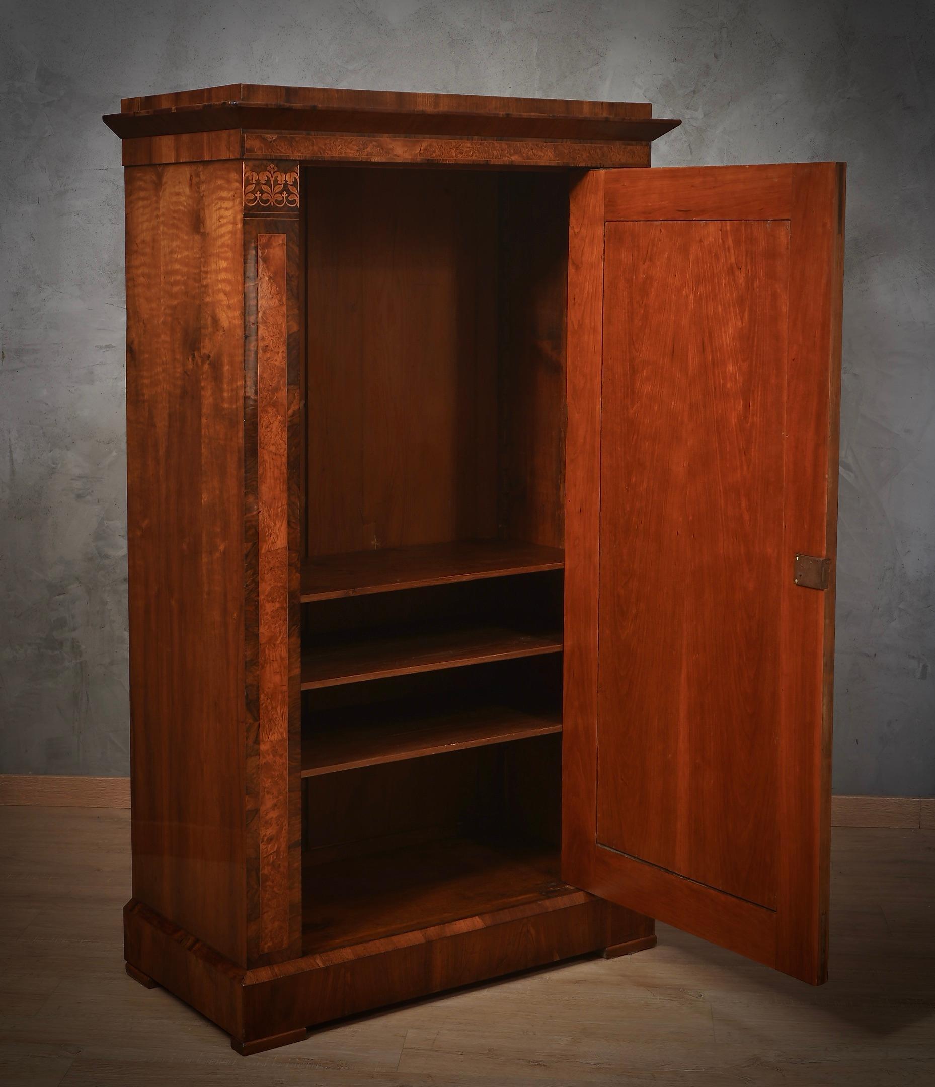 Biedermeier Walnut Wood Wardrobes and Armoires, 1840 4