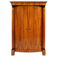 Antique Biedermeier Wardrobe, Armoire, Walnut, Southern Germany, circa 1830