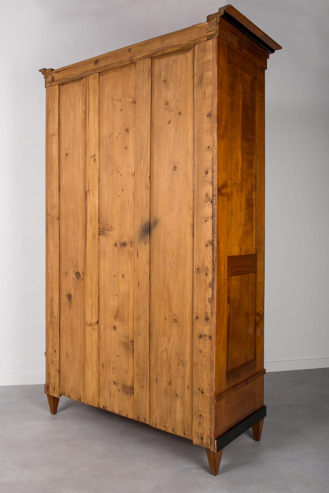 Biedermeier Wardrobe in Solid Cherrywood Veneer, Germany, 19th Century 6